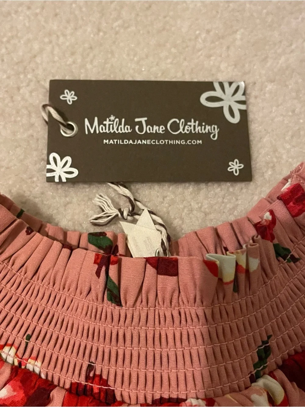 Matilda Jane Heart to Heart Apple Pull-On Skirt size 2 NWT